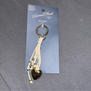 Universal Thread Gold Heart Purse Charm